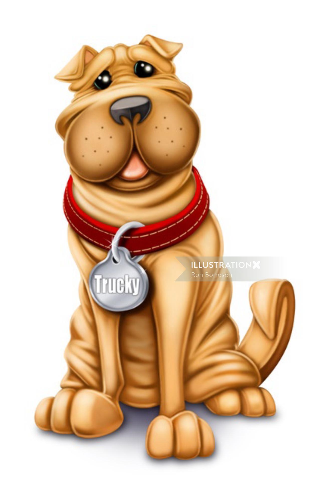 Diseño de personajes tucky the dog