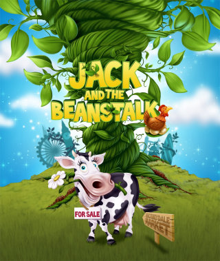 Diseño de la portada del libro &quot;Jack and the Beans Stalk&quot;