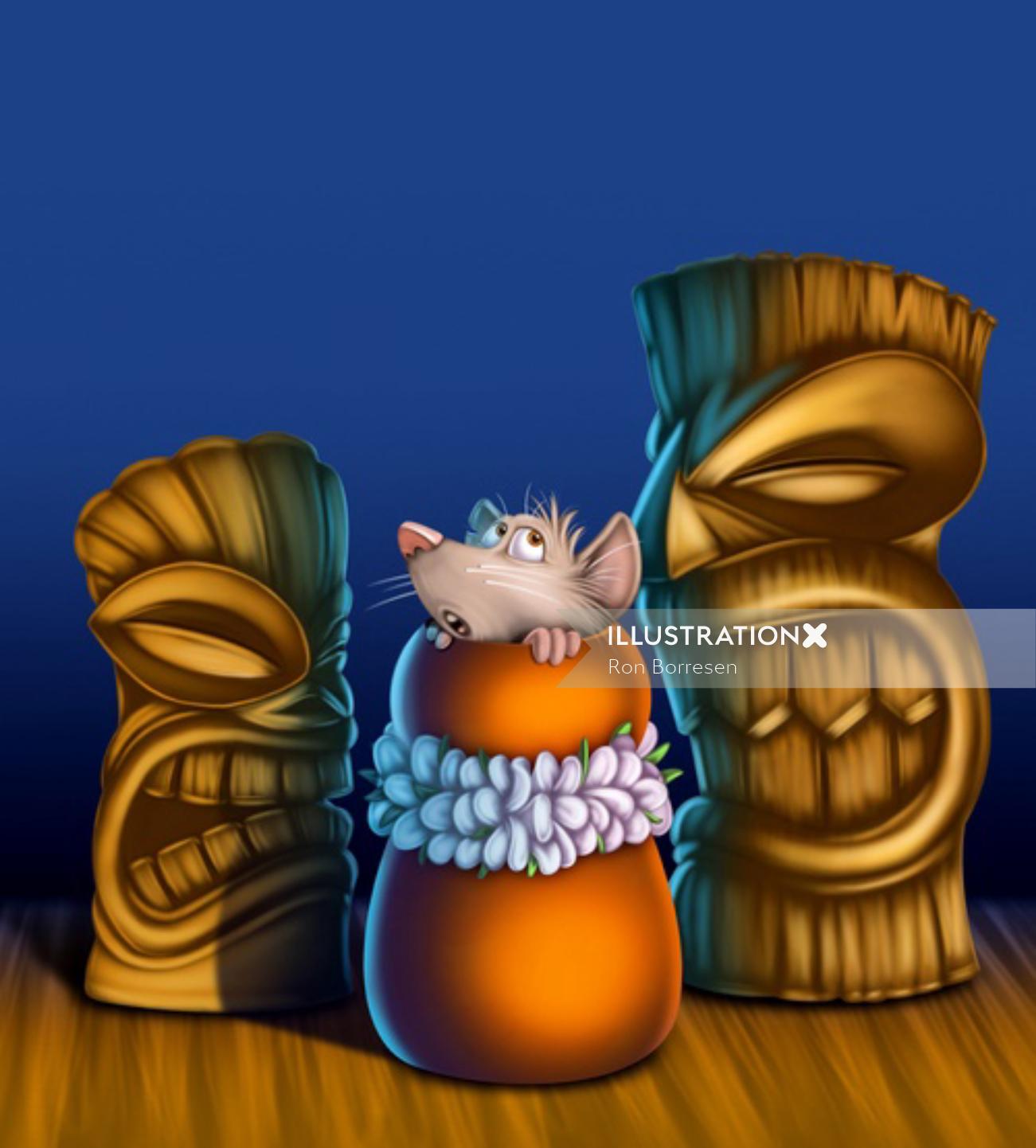 Digital illustration of Idols and Mice
