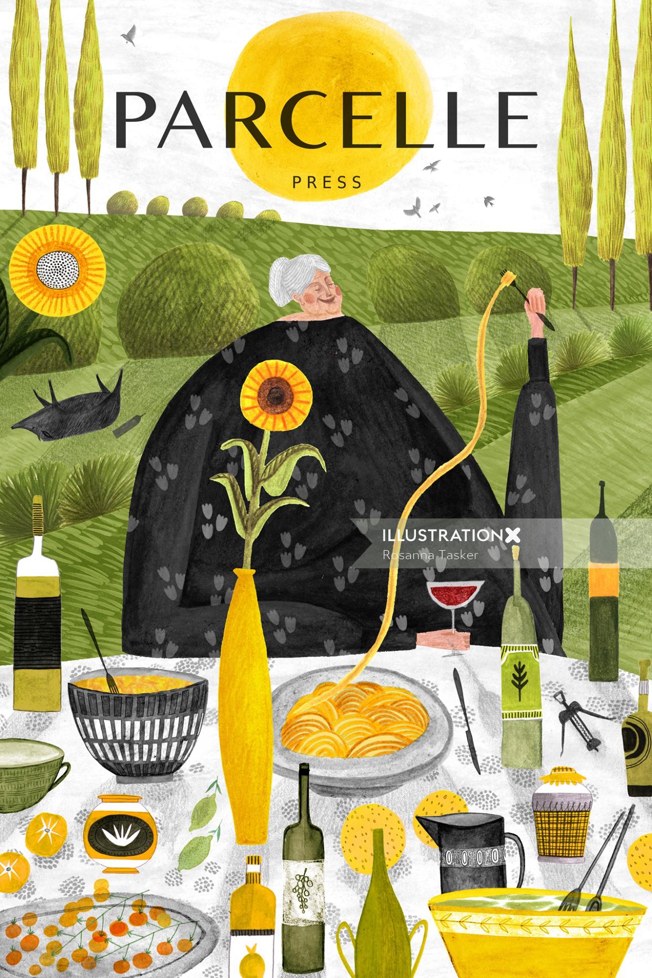 magazine, editorial, wine, food, italy, pasta, grandma, granny