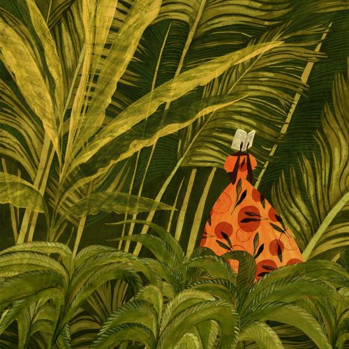 Jungle plants painting for 2021 Calendar