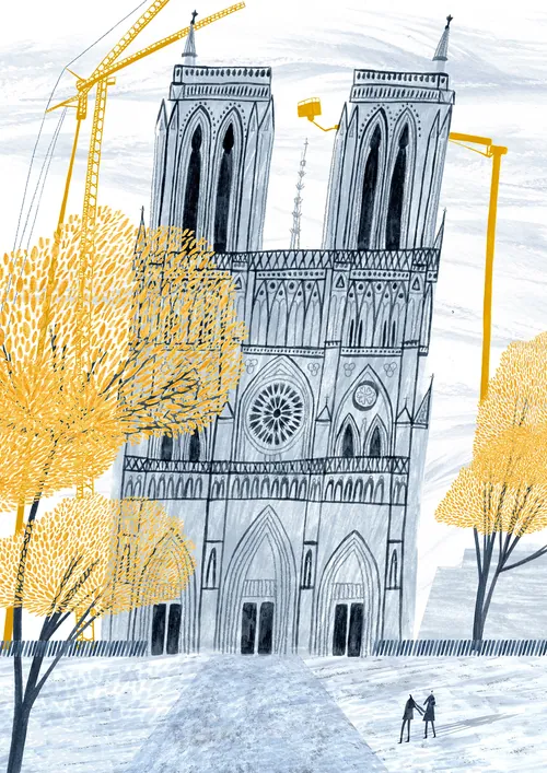 editorial, notre dame, paris, france, church, cathedral, building