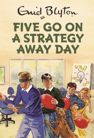 Cinco vão em uma estratégia fora da capa do livro