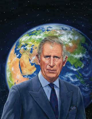 Retrato do Príncipe Charles para capa da revista Telegraph