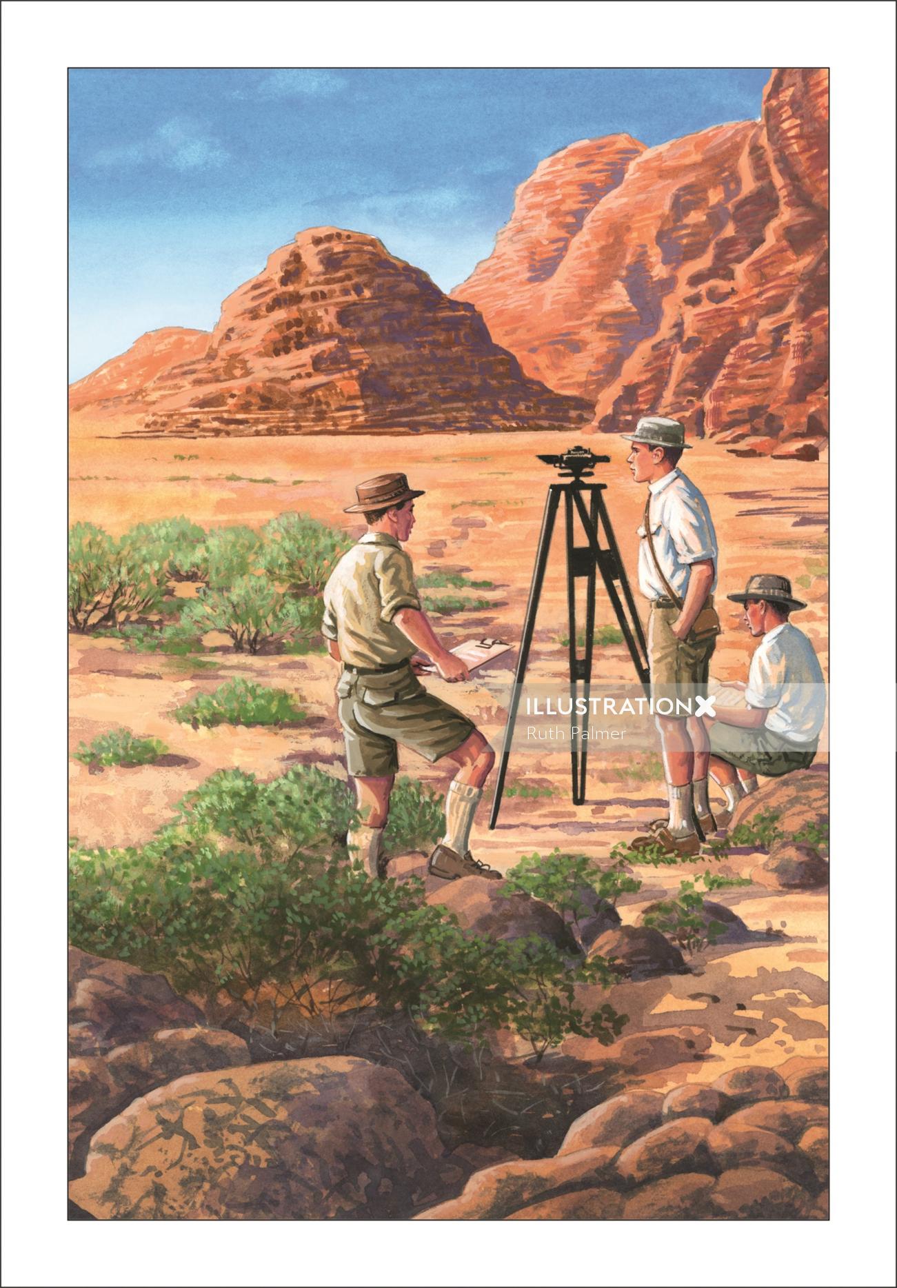 Educational illustration on The Surveyors