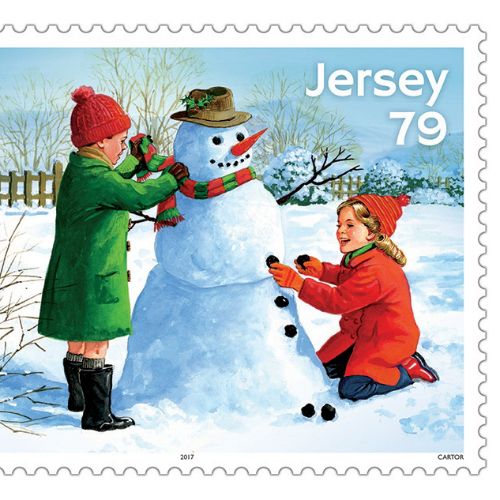 Christmas stamp artwork 