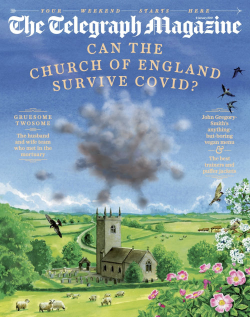 The Telegraph Magazine cover about Church can survive Covid