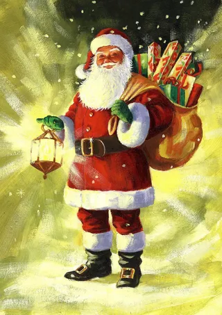 Santa Claus with sack of Gifts