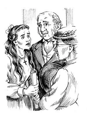 Black and white Victorian trio in conversation by Ruth Palmer