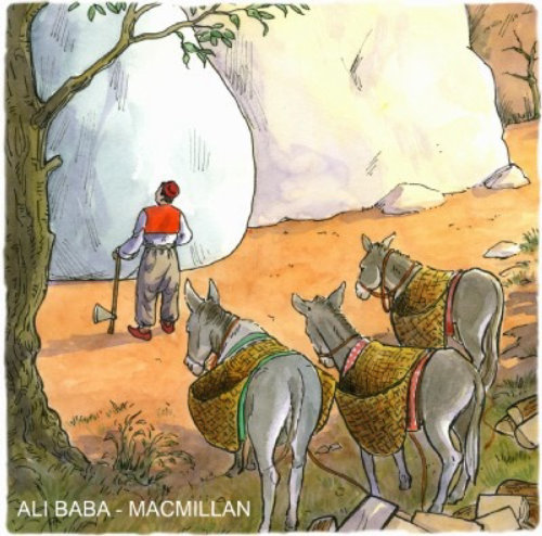 Ali Baba internal book illustration
