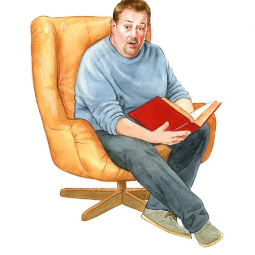 Man sitting in a chair
