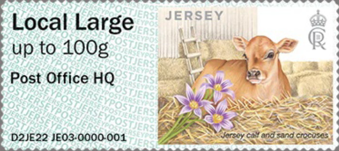 Jersey's Local Large up to 100g stamp