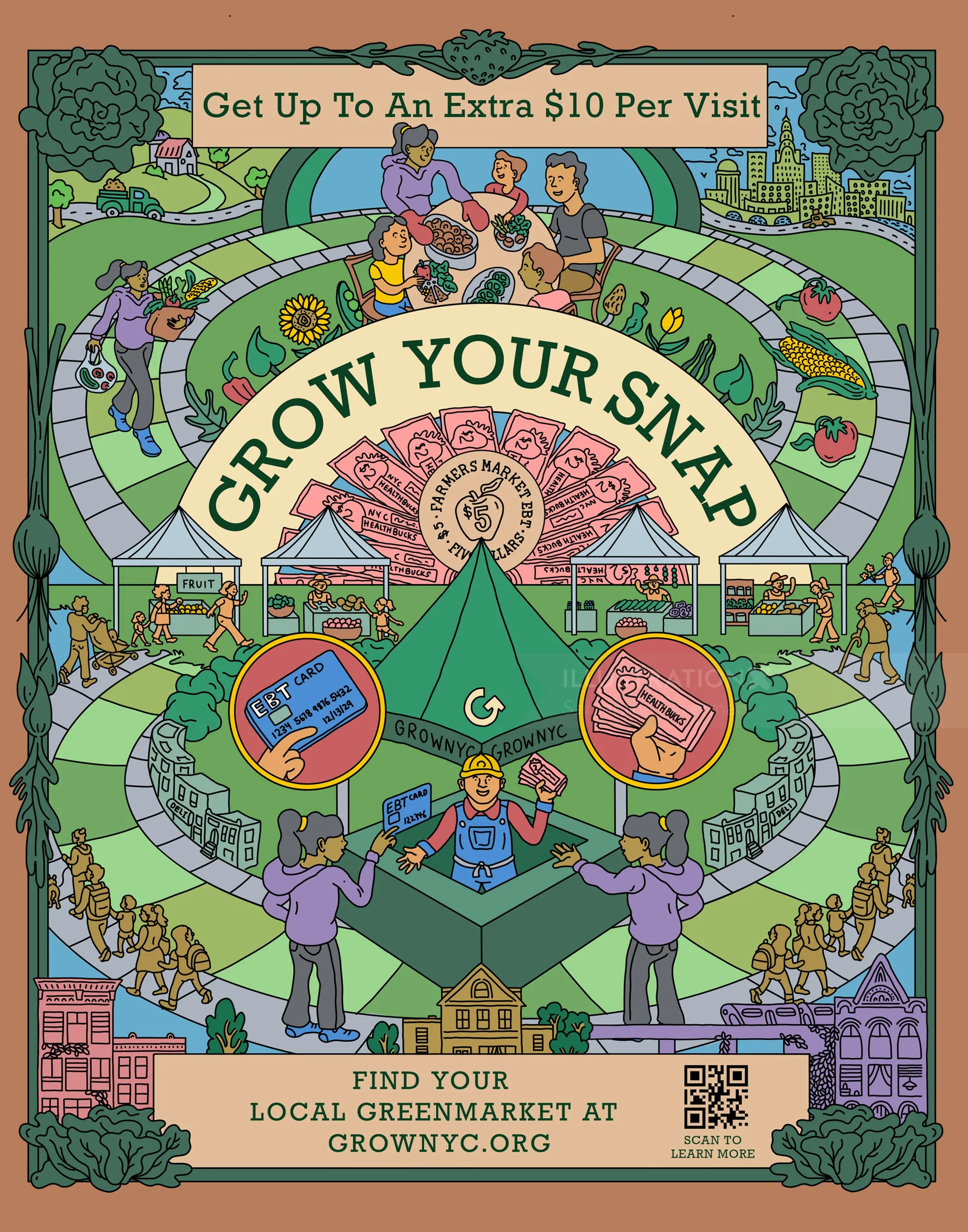 PSA campaign promoting SNAP use at farmers markets by Samantha Silverman