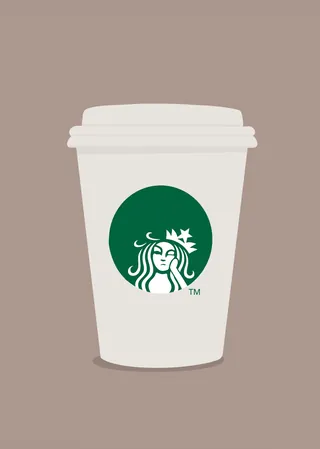 Starbucks coffee cup illustration by Samy Löwe