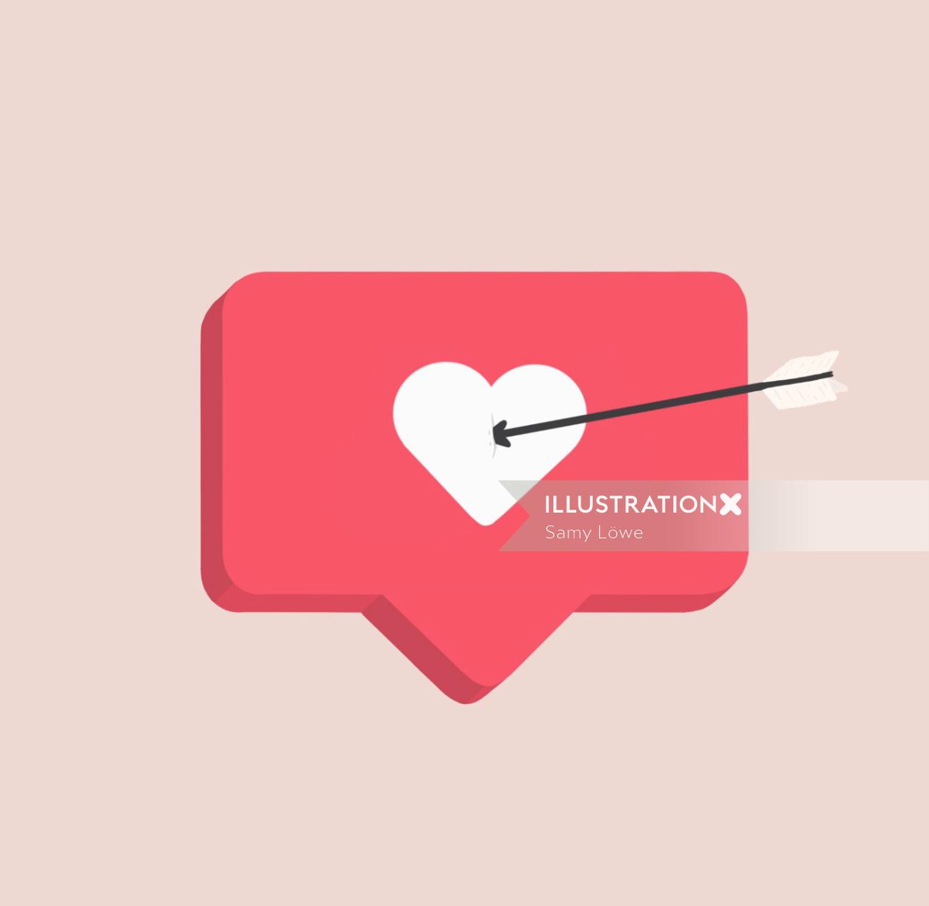 愛のメッセージアニメーションビデオ