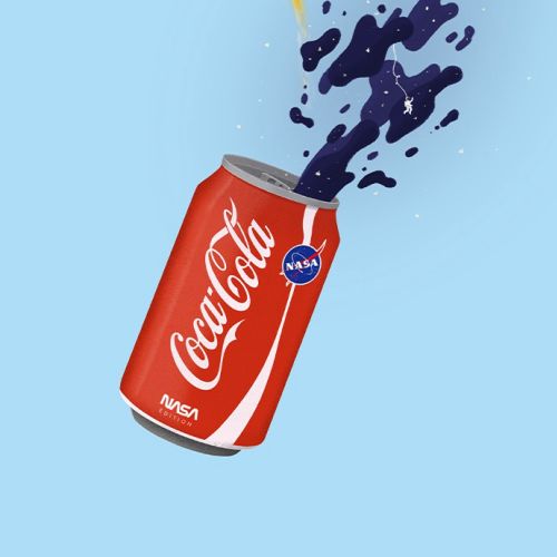 Graphic cocacola can