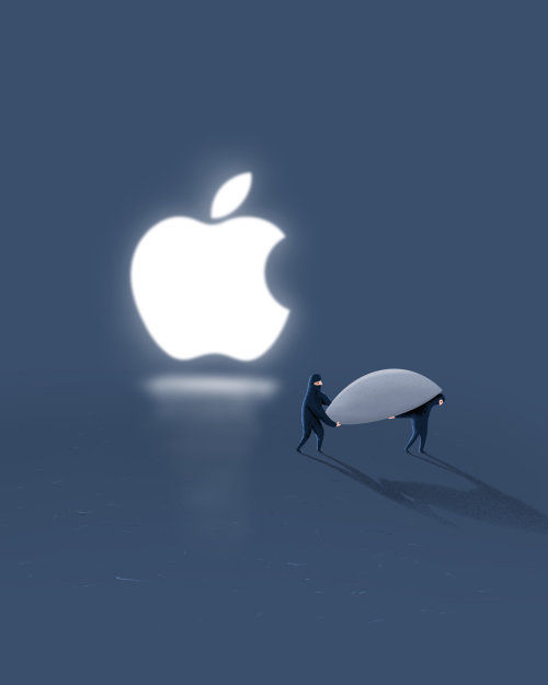 Logo gráfico da Apple