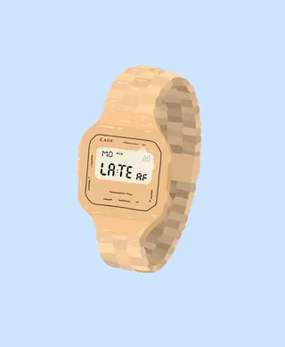 Graphic Digital hand watch