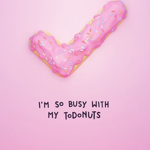 3d illustration of i'm busy with tobonuts 