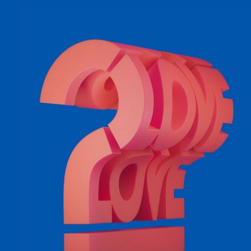 3d love lettering artwork