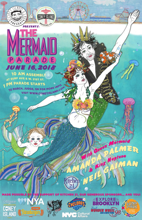 Graphic the mermaid parade
