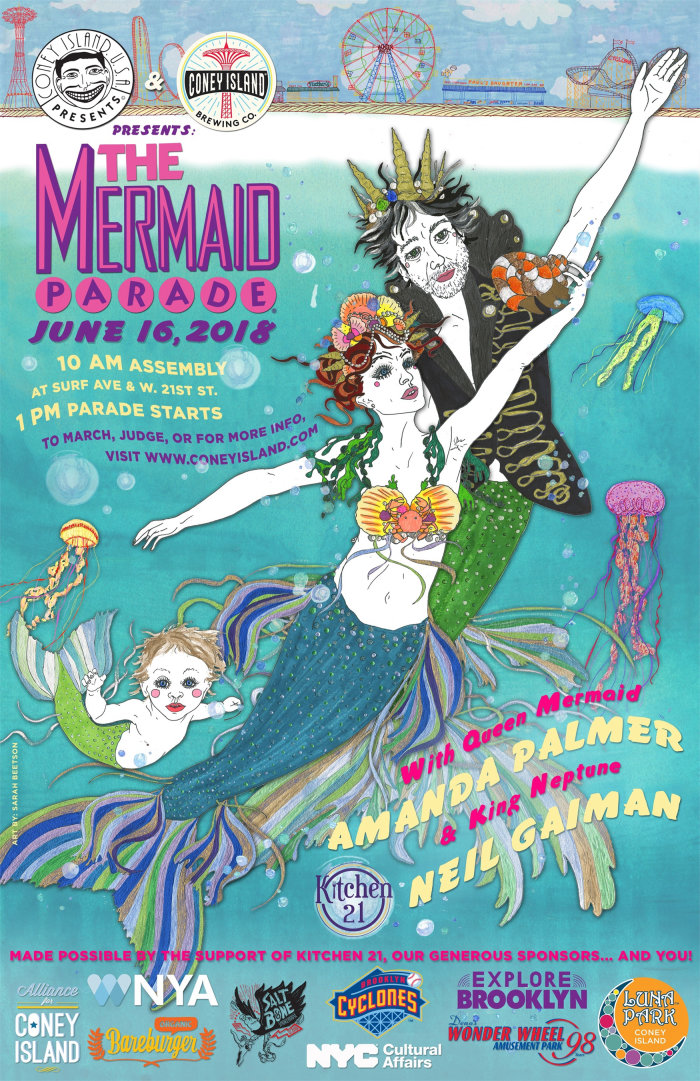 Graphic the mermaid parade
