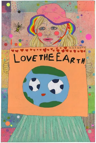 Love the earth painting
