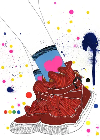 Colorful graphic fashion-illustration
