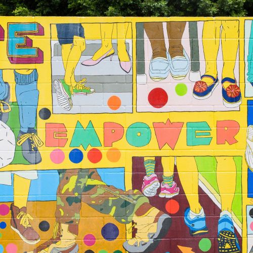 Empower street art mural
