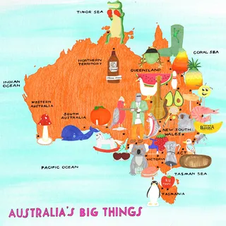 Maps Australias big things
