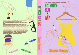 Illustrated book cover with hands drawing and holding objects