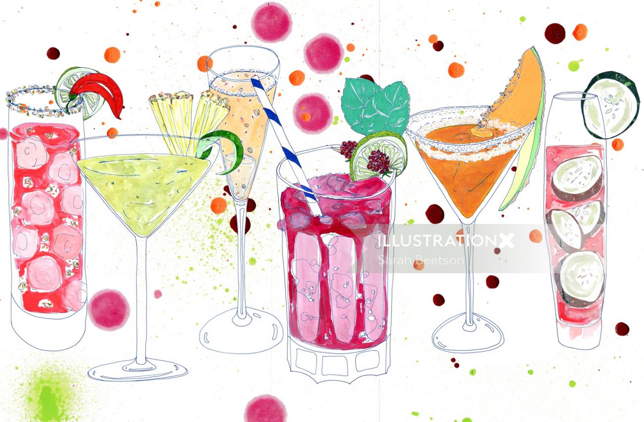 beverage illustration by Sarah Beetson