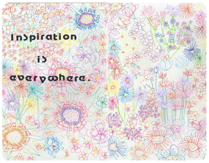 Concept for inspiration is everywhere illustration by Sarah Beetson