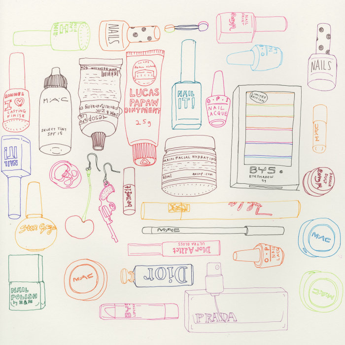 An illustration of Makeup icons