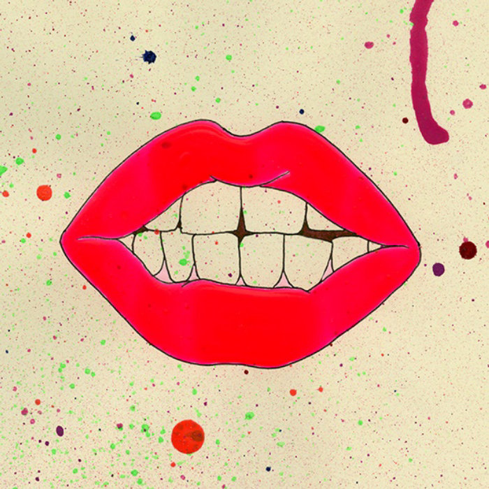 Lips illustration by Sarah Beetson