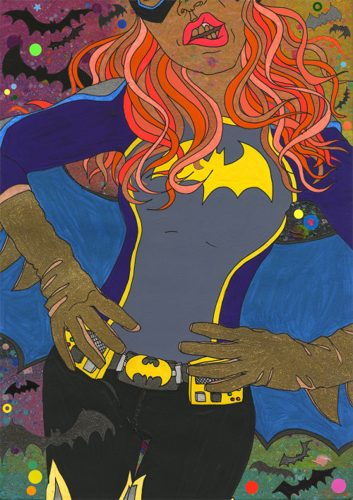 An illustration of a Bat girl