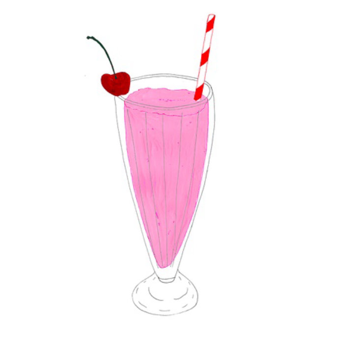 Animation of strawberry juice

