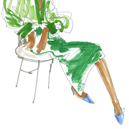 Sarah Beetson Live Event Drawing Fashion Luxe Illustrator