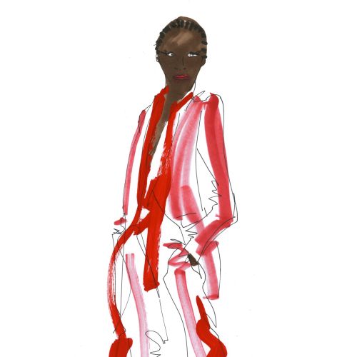 Sarah Beetson Live Event Drawing Fashion Luxe