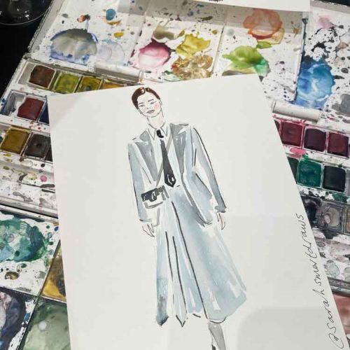 Sarah Smart Live Event Drawing Beauty Illustrator