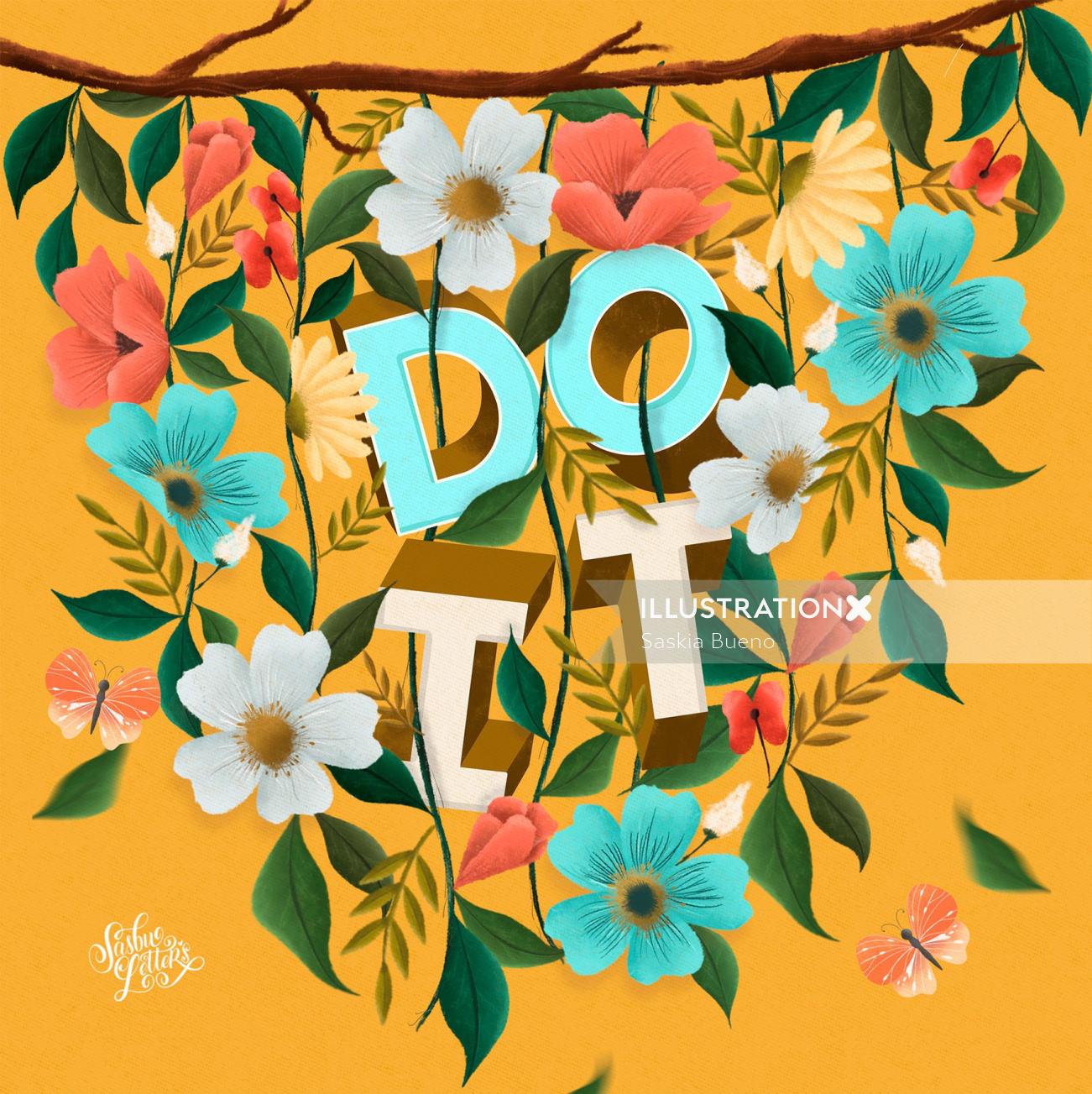 Inspiration typography art of Do It 