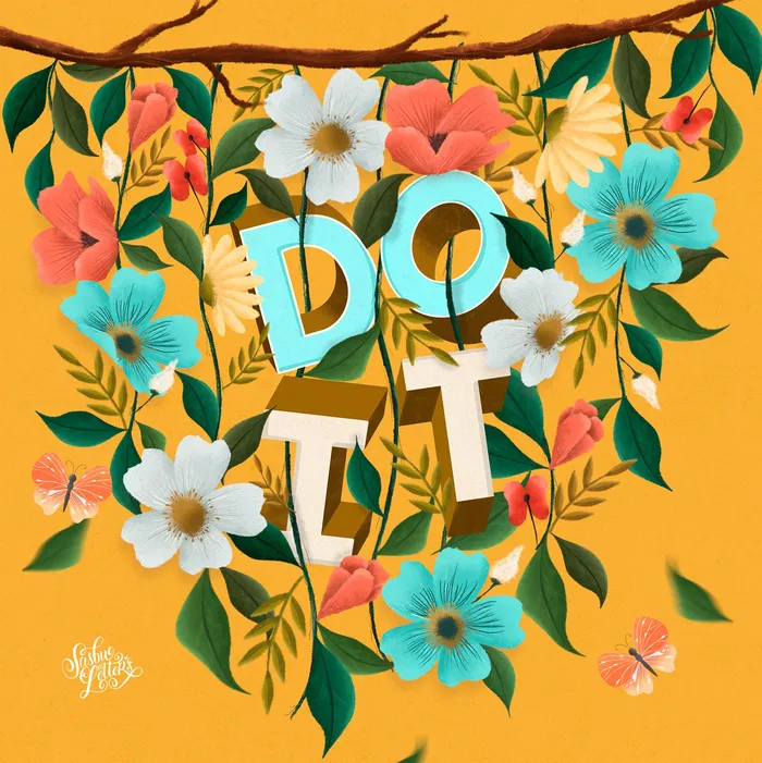 Inspiration typography art of Do It 