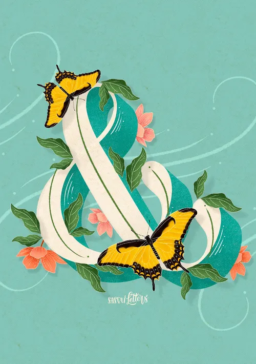 Ampersand-Schriftzugkunst