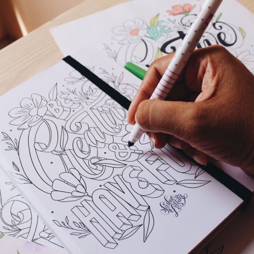 Be Creative & Have Fun hand-lettering 