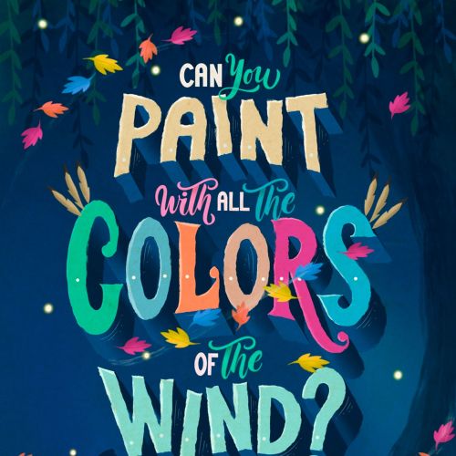Lettering art of can you paint with all color
