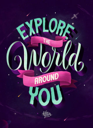 Explore o mundo ao seu redor