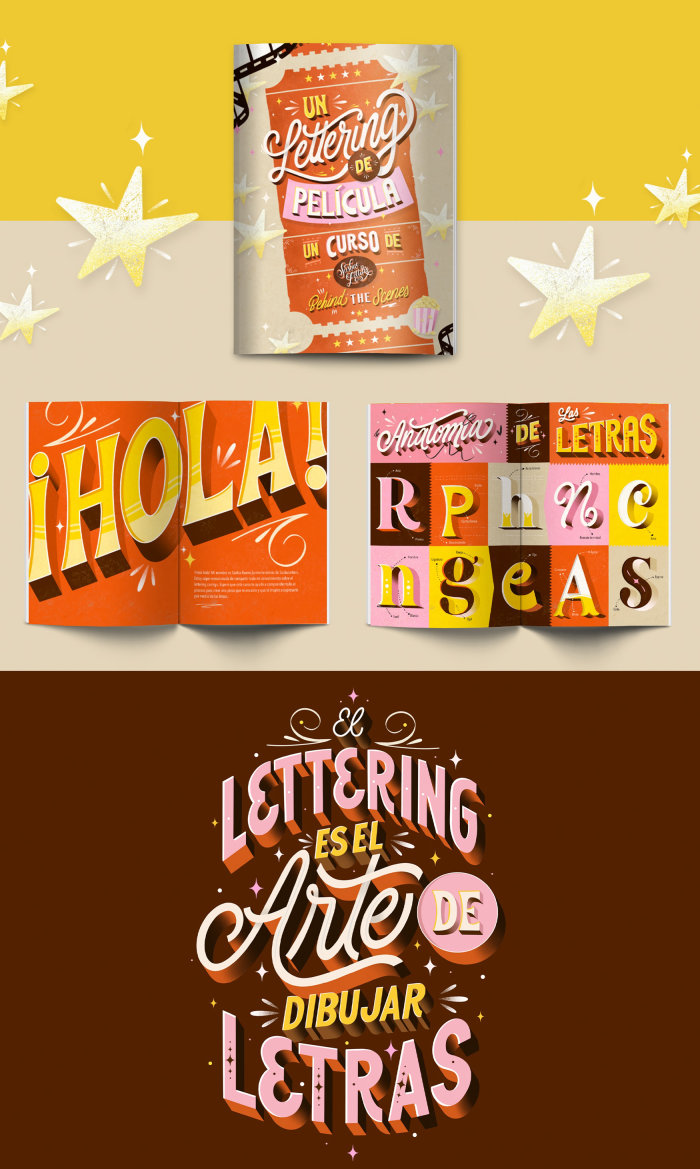 Lettering Pieces of my ipad lettering course
