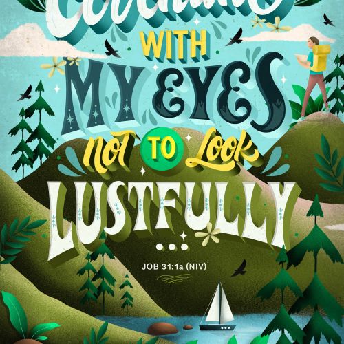 Typography of bible verse JOB 31: 1a