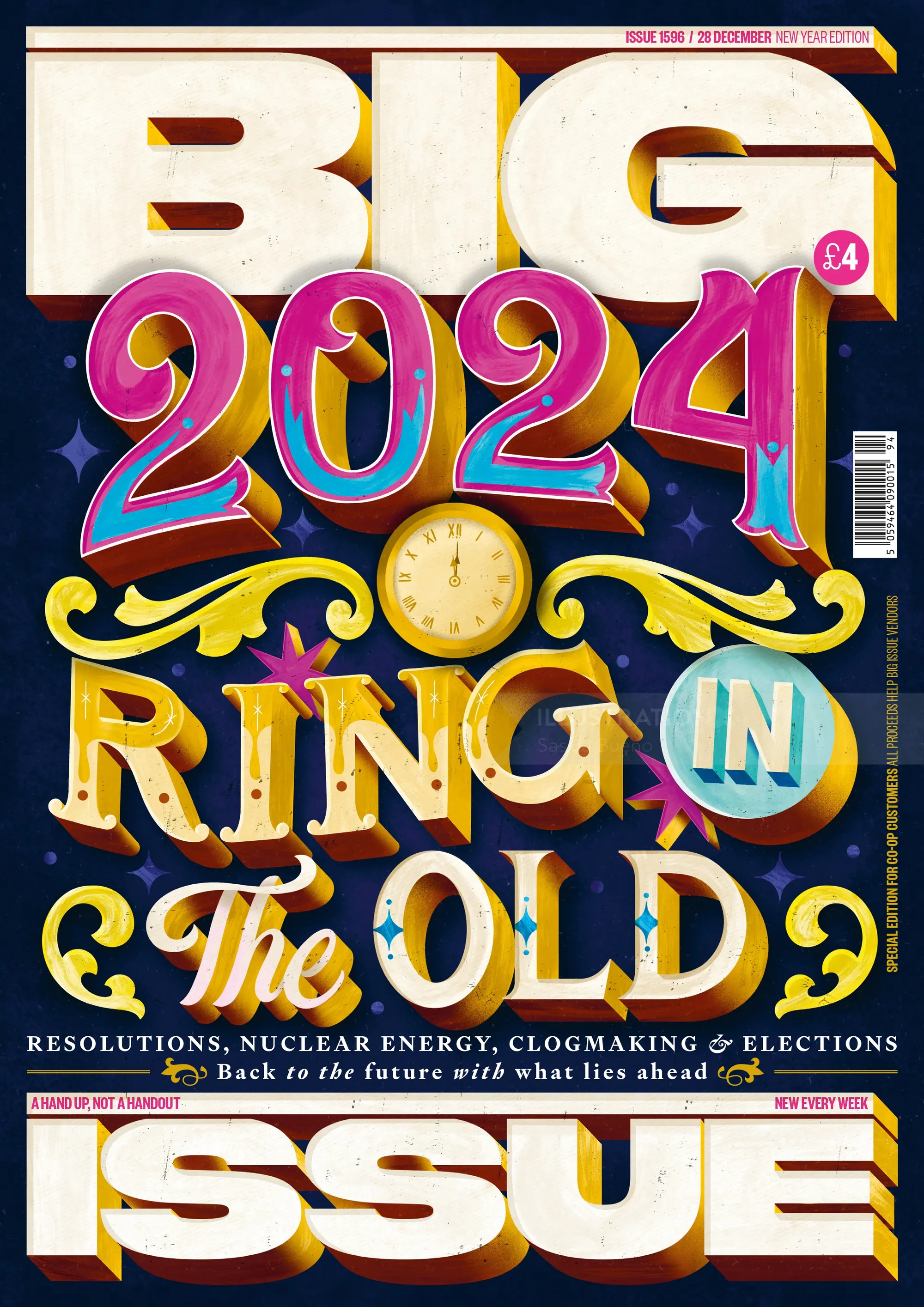 Creative Cover Lettering for Big Issue UK Edition
