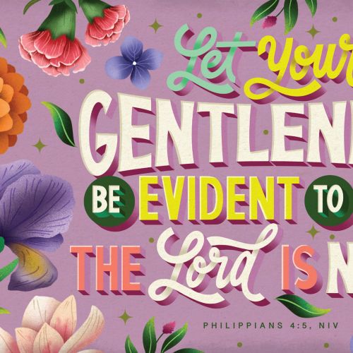 Custom scripture lettering for Brio Magazine